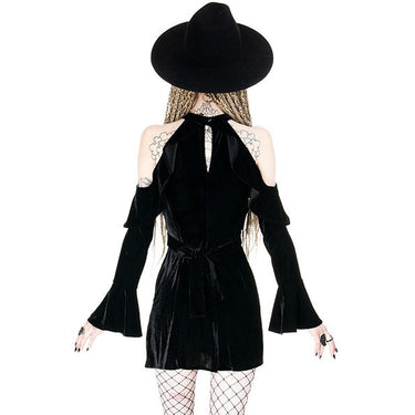 Black Velvet Moon Dress